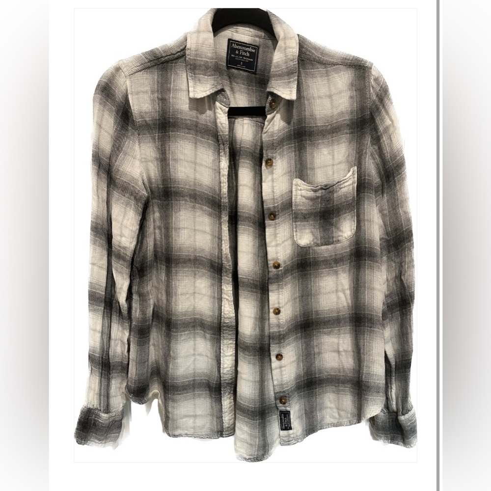 Abercrombie & Fitch Regular S  Drapey Plaid Shirt